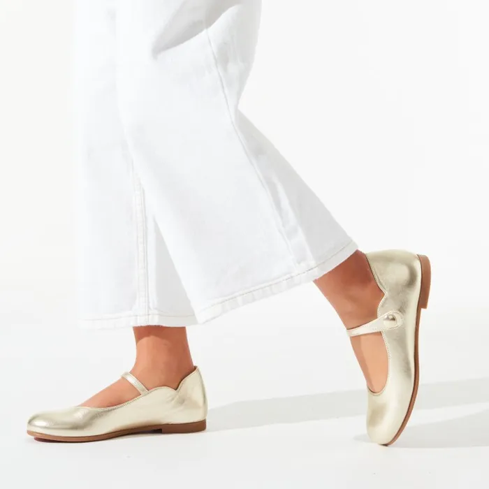 Kids Melodie Chick Ballerinas 8211 Nappa Leather 8211 Platine Christian Louboutin Ballerinas