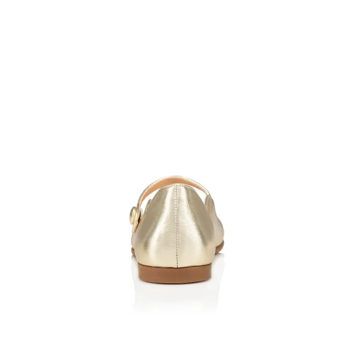 Kids Melodie Chick Ballerinas 8211 Nappa Leather 8211 Platine Christian Louboutin Ballerinas
