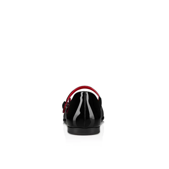Kids Melodie Chick Ballerinas 8211 Patent Calf 8211 Black Christian Louboutin Ballerinas