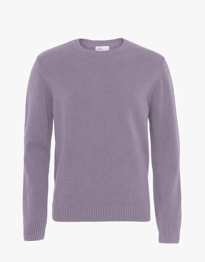 Knit Sweaters Classic Merino Wool Crew 8211 Purple Haze 8211 Colorfulstandard Men