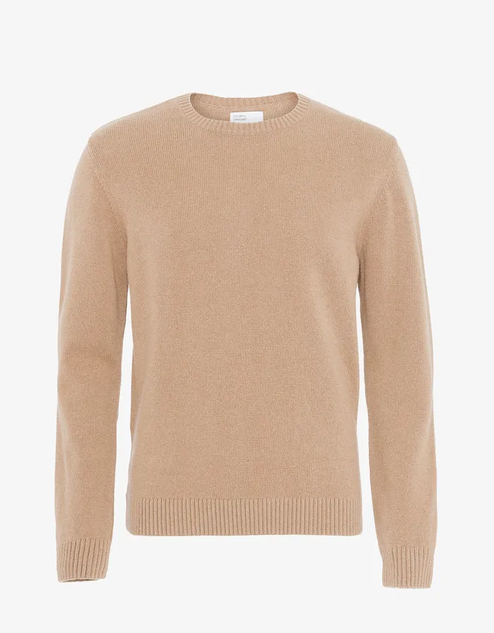 Knit Sweaters Colorfulstandard Men Classic Merino Wool Crew 8211 Honey Beige