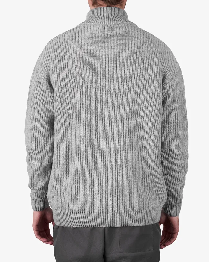 Knit Sweaters Colorfulstandard Men Merino Quarter Zip 8211 Dusty Olive
