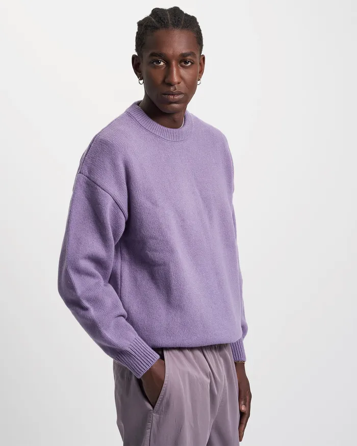 Knit Sweaters Colorfulstandard Men Oversized Merino Wool Crew 8211 Burned Yellow