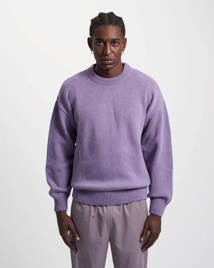 Knit Sweaters Colorfulstandard Men Oversized Merino Wool Crew 8211 Burned Yellow