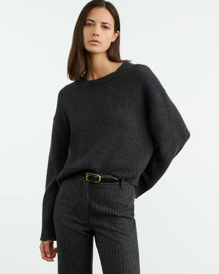 Knits and Sweaters Nili Lotan Women HAISLEY SWEATER Dark Pine