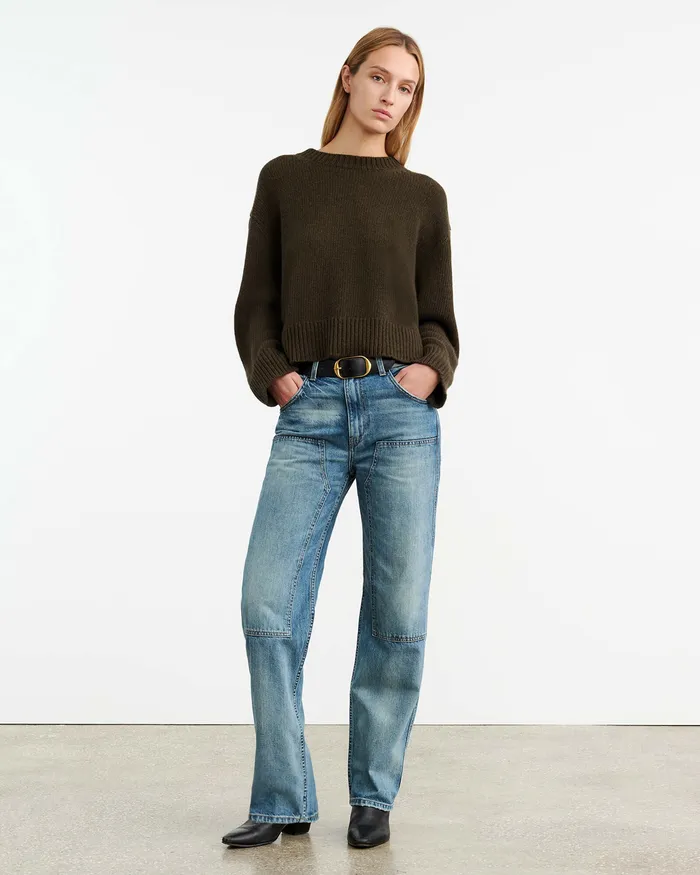 Knits and Sweaters Nili Lotan Women HAISLEY SWEATER Dark Pine