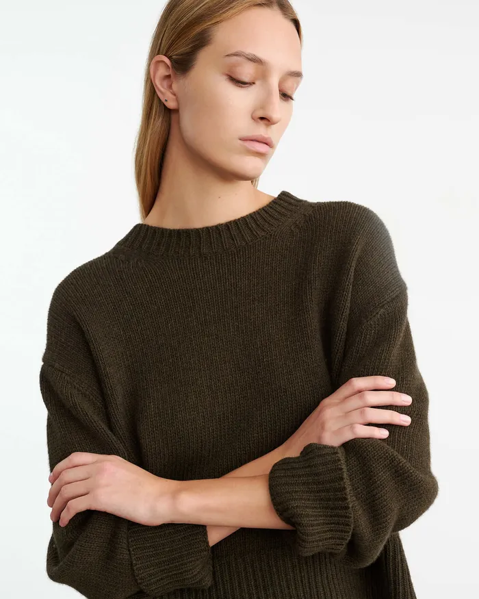 Knits and Sweaters Nili Lotan Women HAISLEY SWEATER Dark Pine