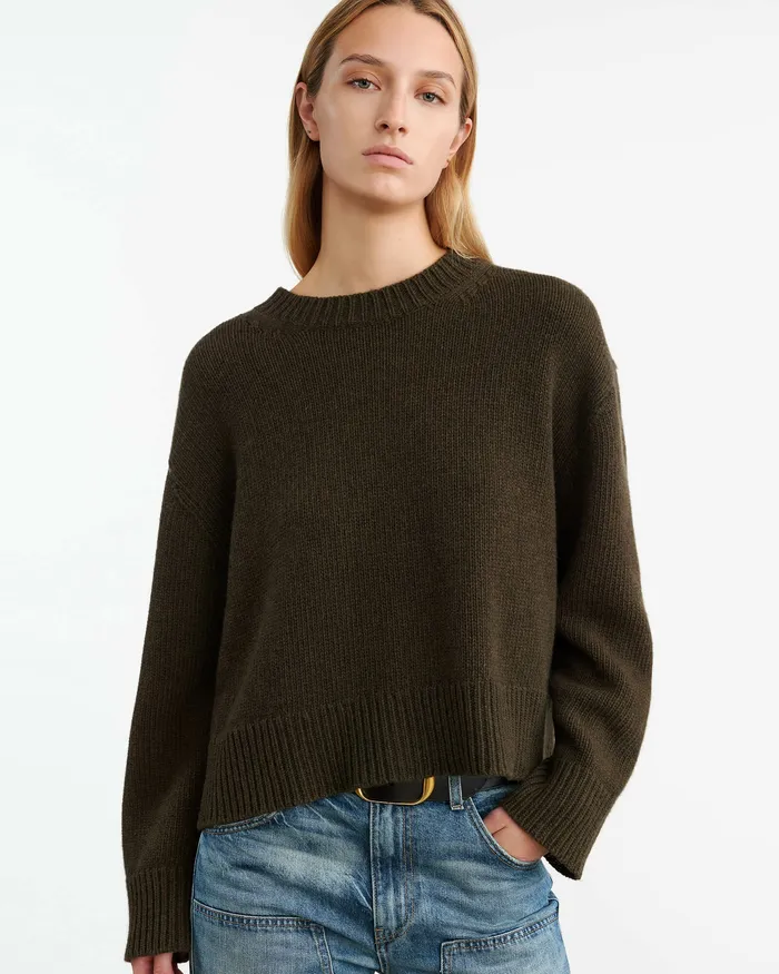 Knits and Sweaters Nili Lotan Women HAISLEY SWEATER Dark Pine