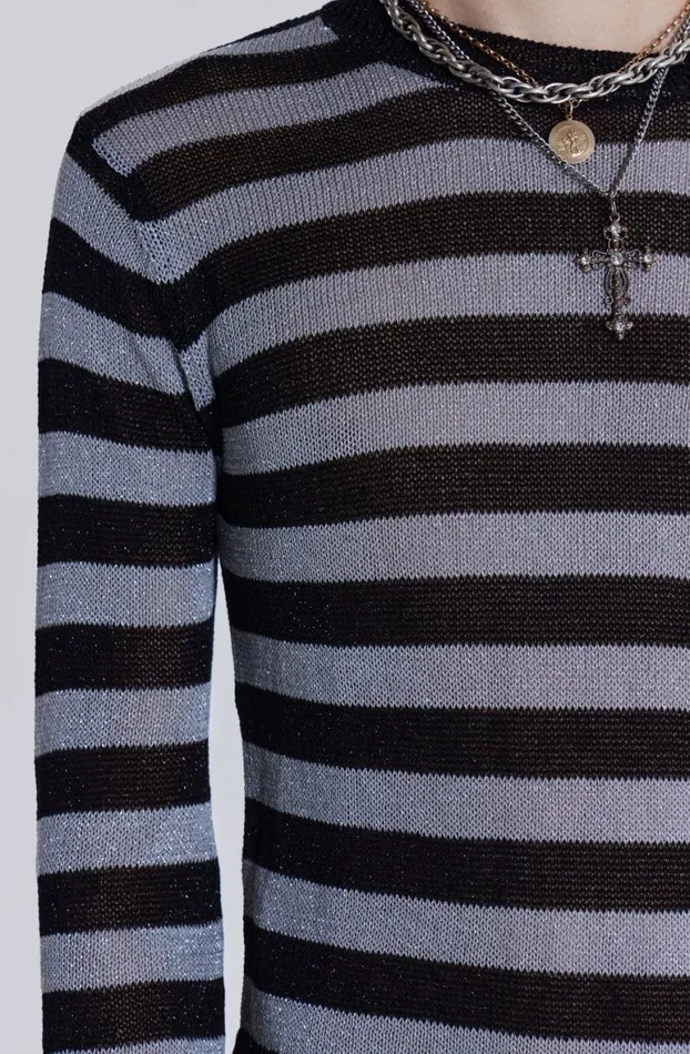 Knitwear Men Jaded London Sterling Stripe Knit