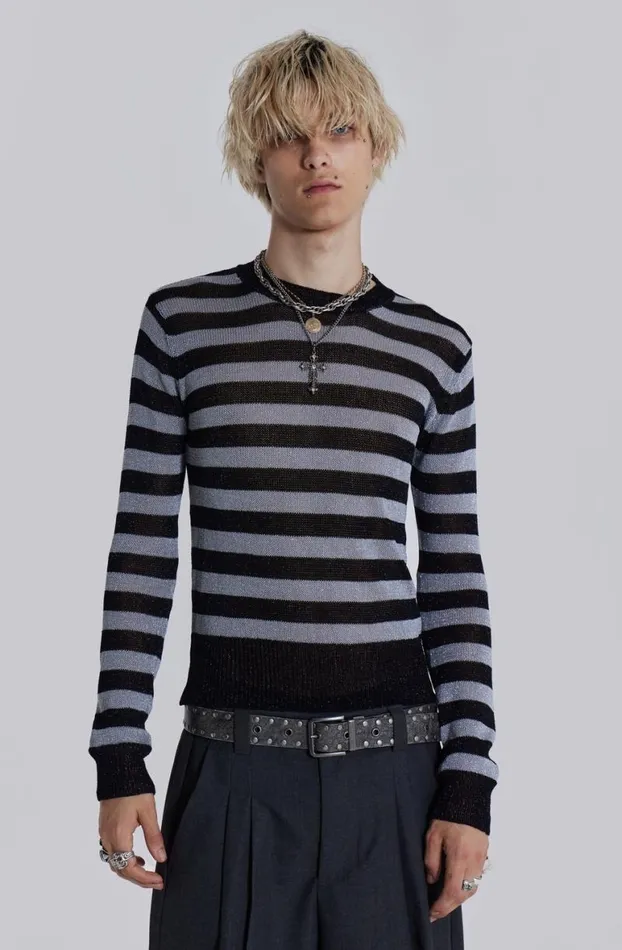 Knitwear Men Jaded London Sterling Stripe Knit