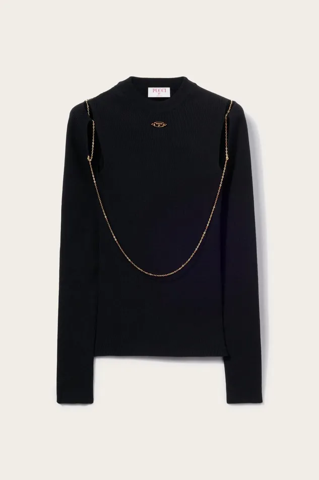 Knitwear Women PUCCI ChainEmbellished Sweater