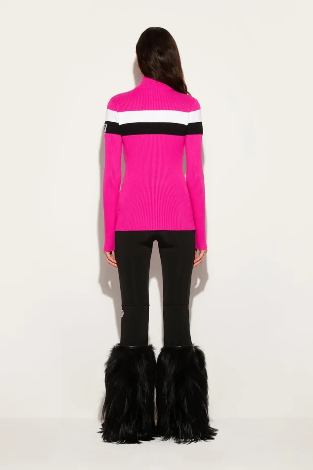 Knitwear Women PUCCI Pucci X Fusalp StripeJacquard Zip Sweater