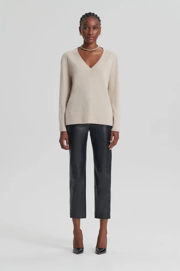 Knitwear Women Scanlan Theodore CASHMERE V WHEAT