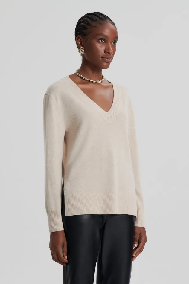 Knitwear Women Scanlan Theodore CASHMERE V WHEAT
