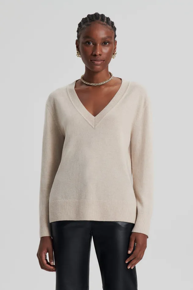 Knitwear Women Scanlan Theodore CASHMERE V WHEAT