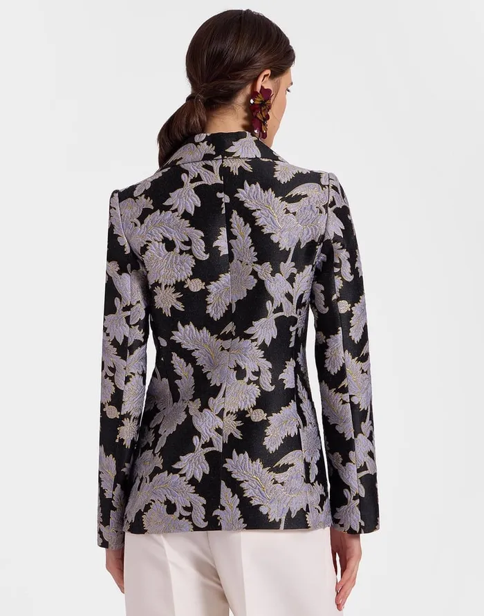 La Doublej 247 Jacket Lark Black In Jacquard Women Outerwear