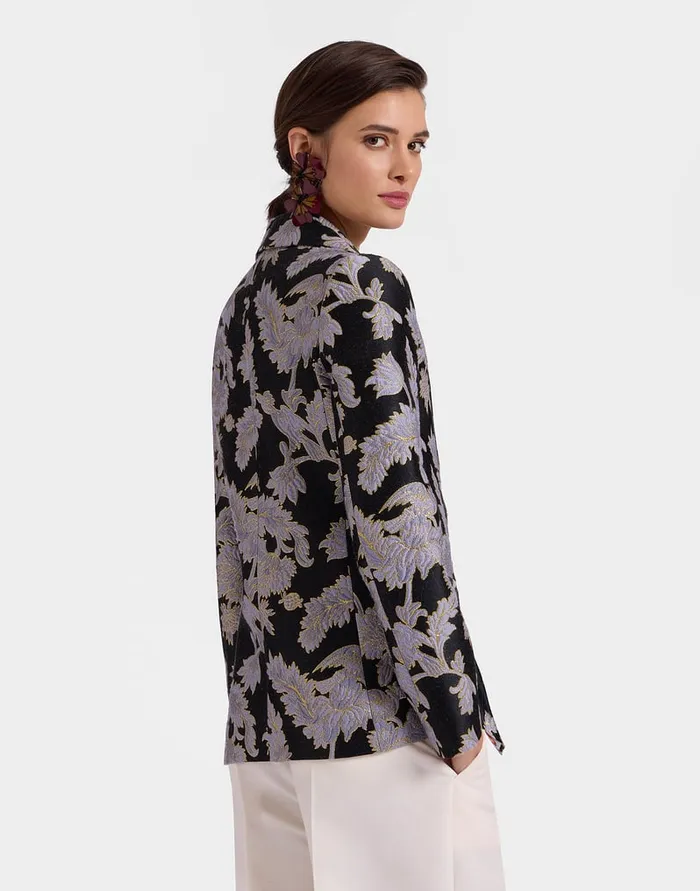 La Doublej 247 Jacket Lark Black In Jacquard Women Outerwear