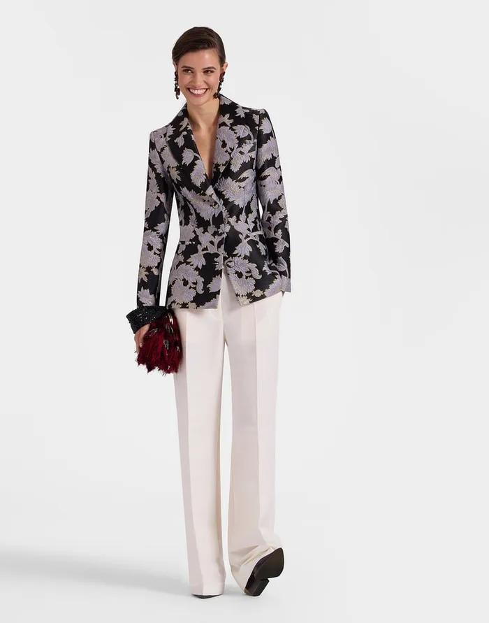 La Doublej 247 Jacket Lark Black In Jacquard Women Outerwear