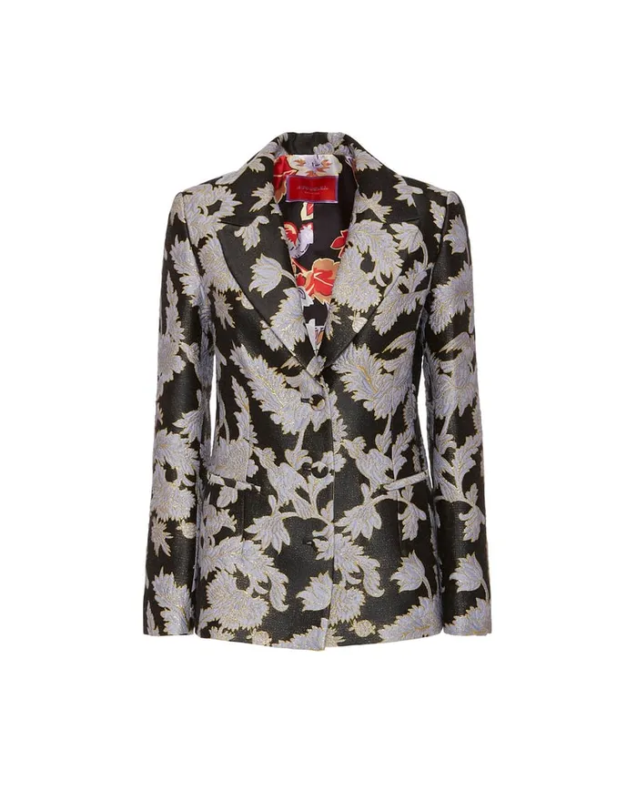 La Doublej 247 Jacket Lark Black In Jacquard Women Outerwear
