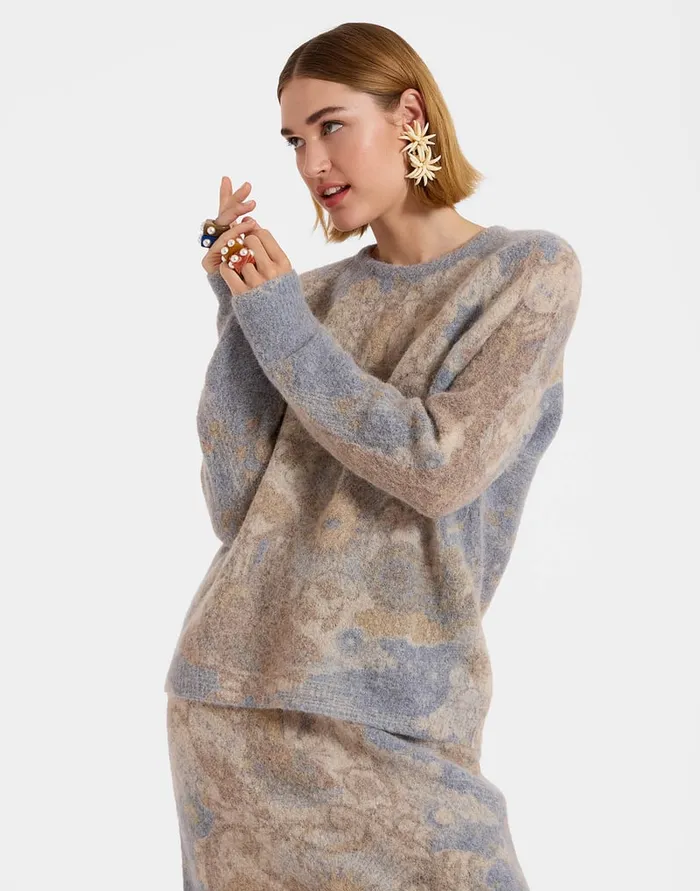 La Doublej AllIn Sweater Light Blue In Woolmix Women Knitwear