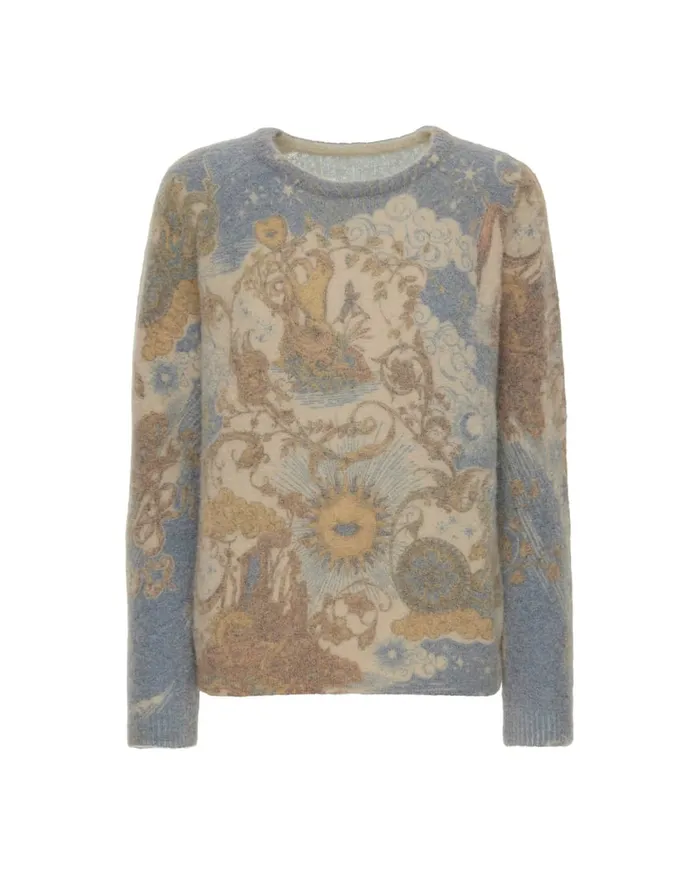 La Doublej AllIn Sweater Light Blue In Woolmix Women Knitwear
