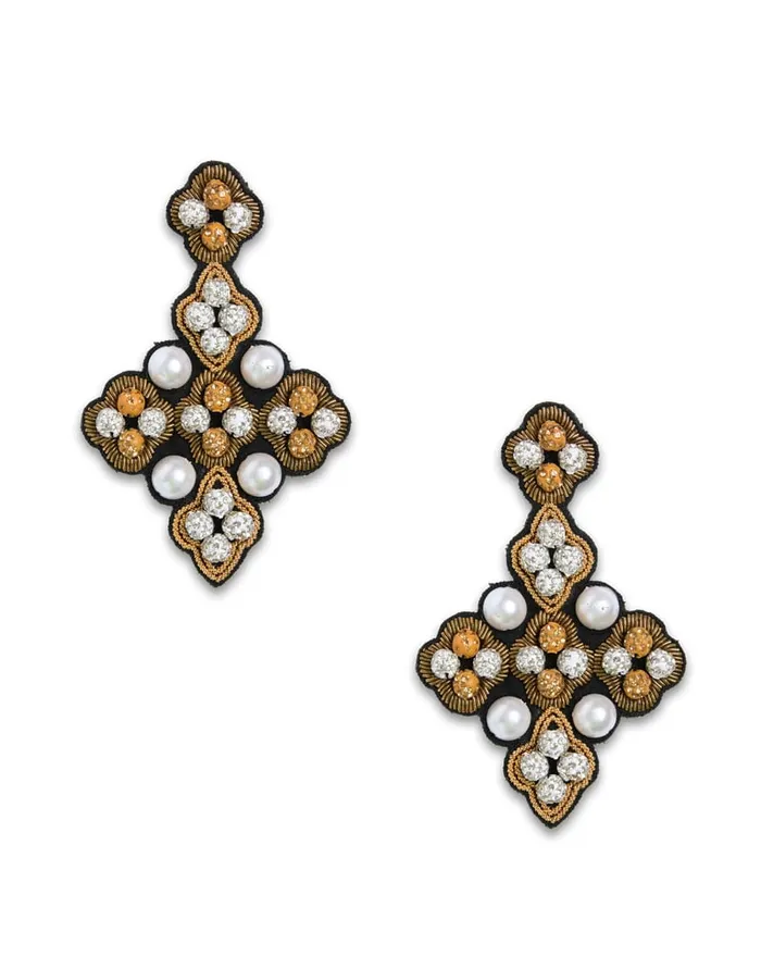 La Doublej Ella Earrings Solid Gold In Mix Pearls Women Jewelry