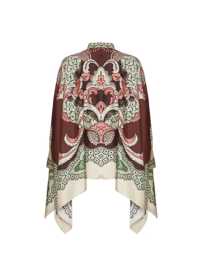 La Doublej Foulard Shirt Portal Place Brown In Silk Twill Women Party Dressing