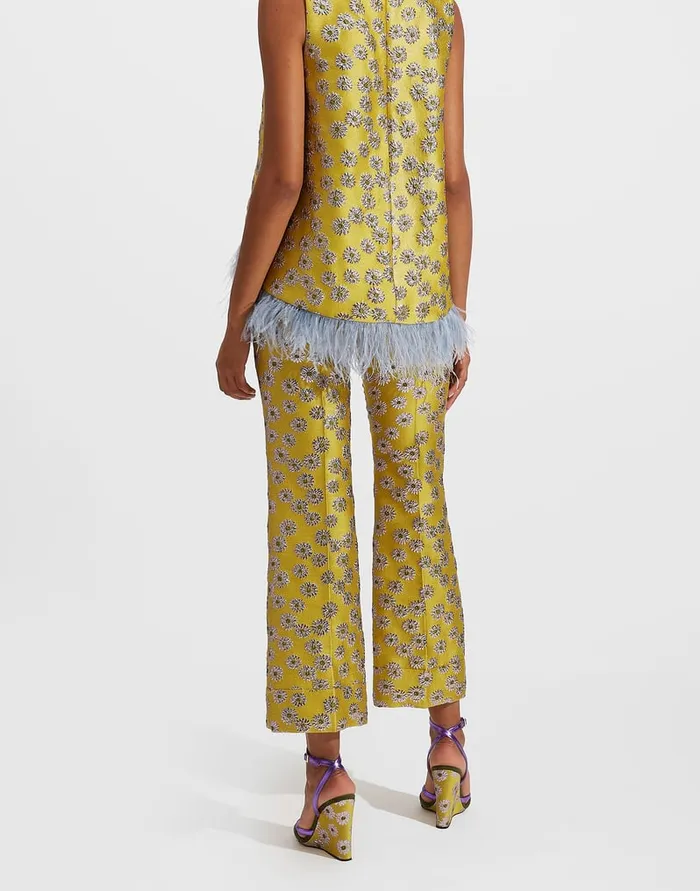 La Doublej Hendrix Pants Margarita In Jacquard Women Shorts and Pants