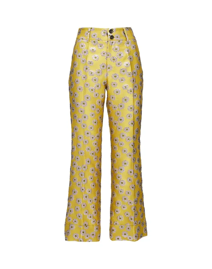 La Doublej Hendrix Pants Margarita In Jacquard Women Shorts and Pants