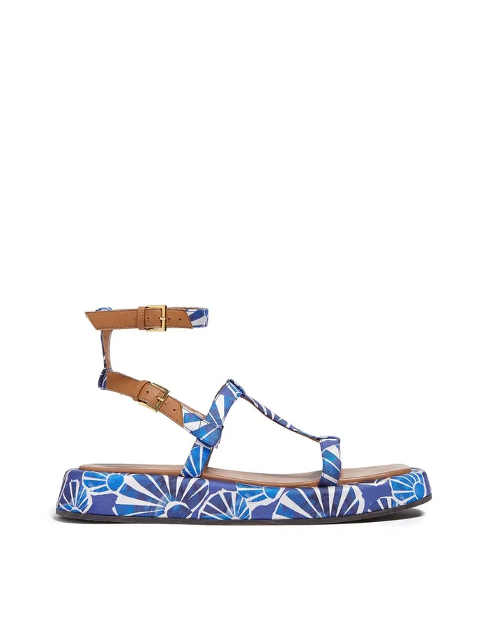 La Doublej Jazzy Sandals Conchiglie In Twill Women Shoes