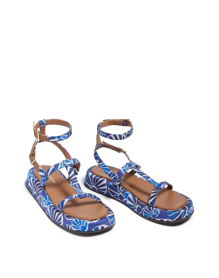 La Doublej Jazzy Sandals Conchiglie In Twill Women Shoes