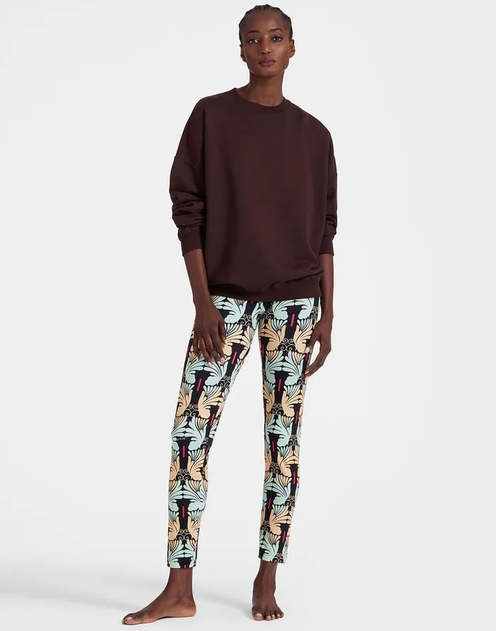 La Doublej Magica Leggings Ali Micro Yellow In Jersey Stretch Women Loungewear