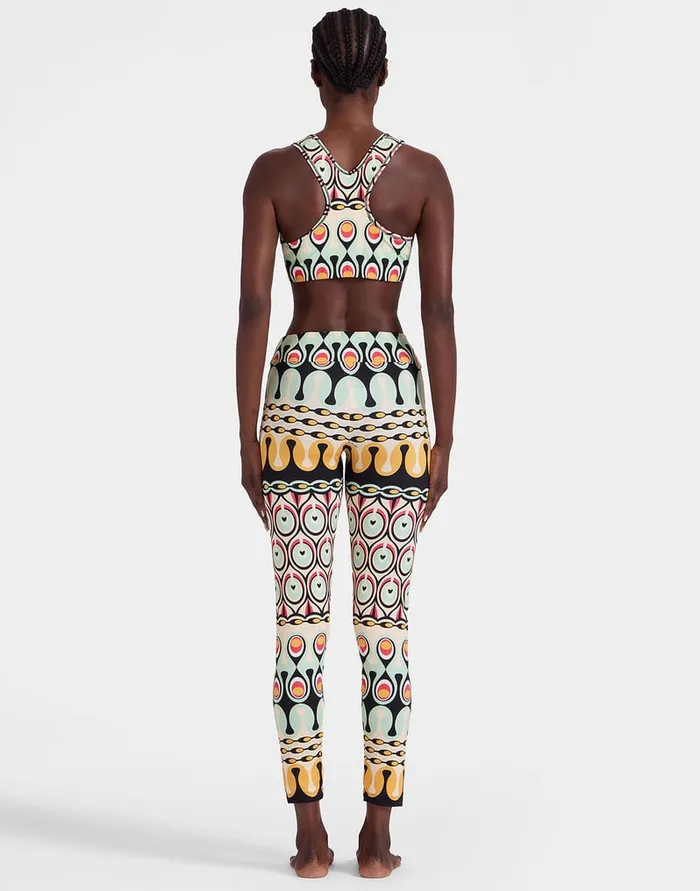 La Doublej Magica Leggings Rio Yellow In Jersey Stretch Women Loungewear
