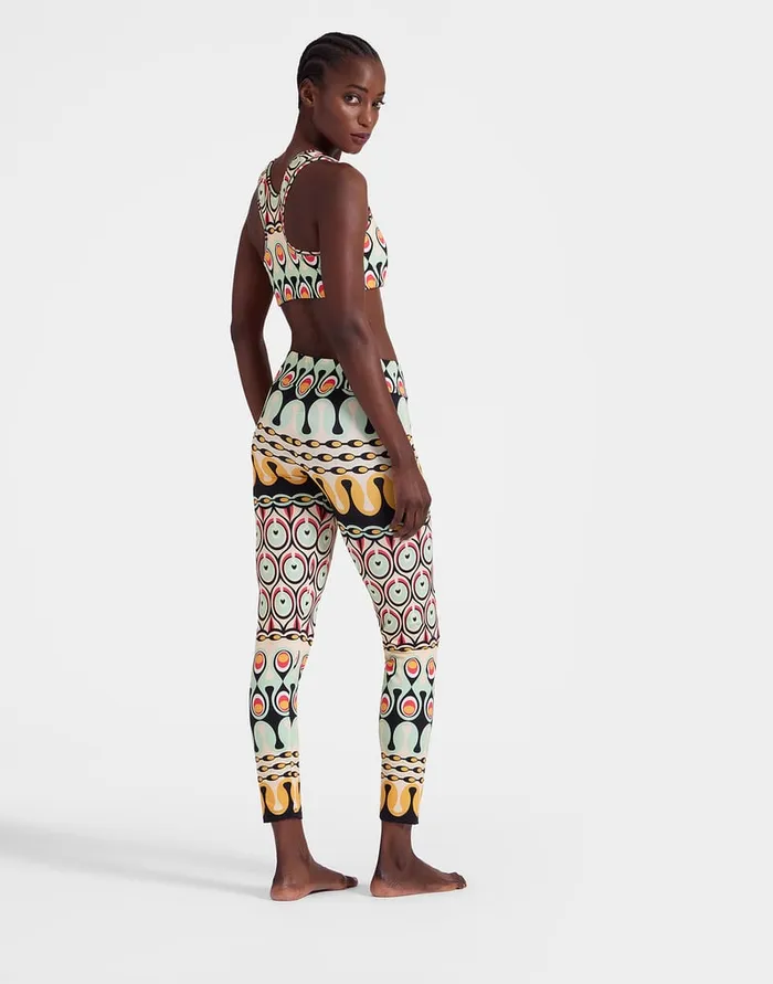 La Doublej Magica Leggings Rio Yellow In Jersey Stretch Women Loungewear