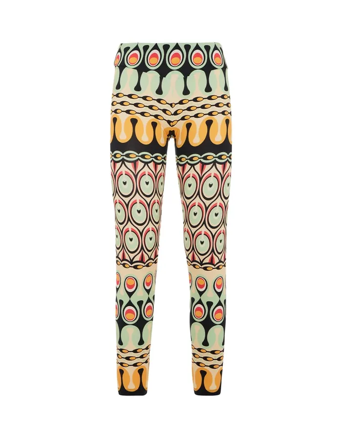 La Doublej Magica Leggings Rio Yellow In Jersey Stretch Women Loungewear