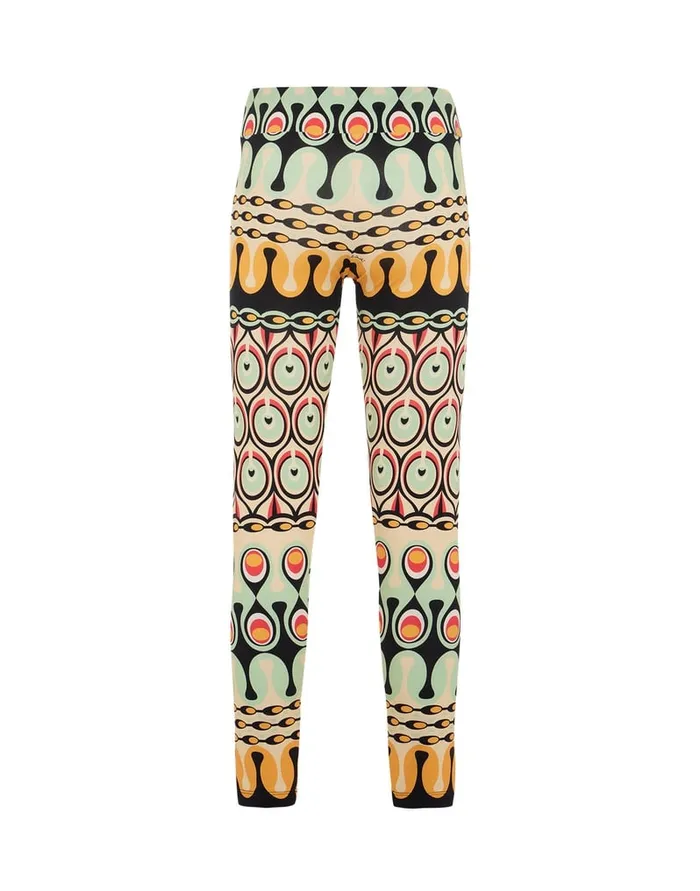 La Doublej Magica Leggings Rio Yellow In Jersey Stretch Women Loungewear