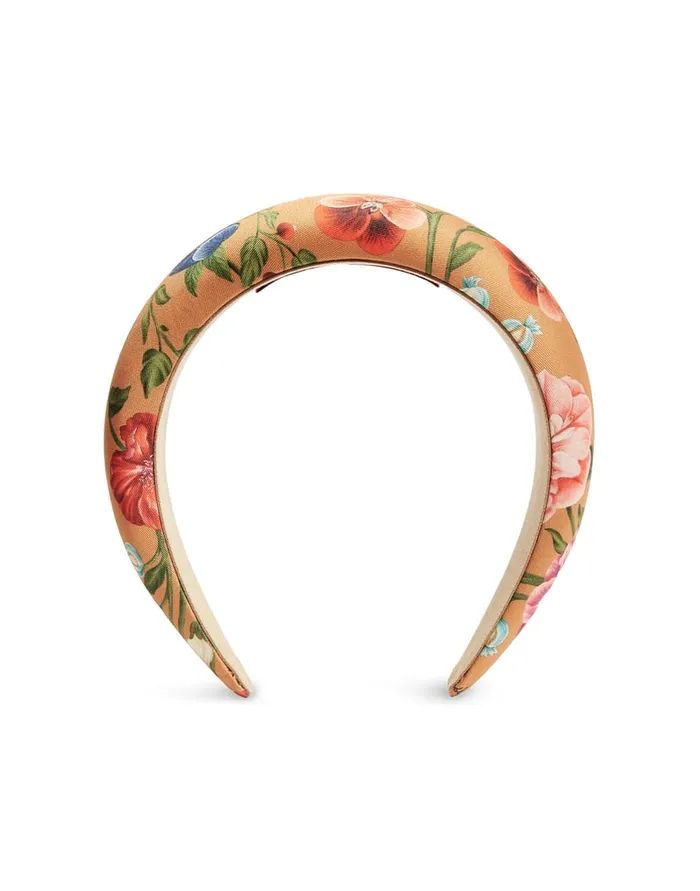 La Doublej Medici Headband Botticelli Rust In Twill Women Hair Accessories