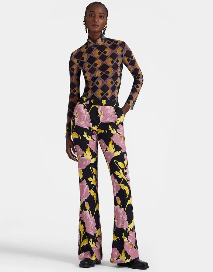 La Doublej Saturday Night Pants Sylph Black In Sable Satin Women Shorts and Pants