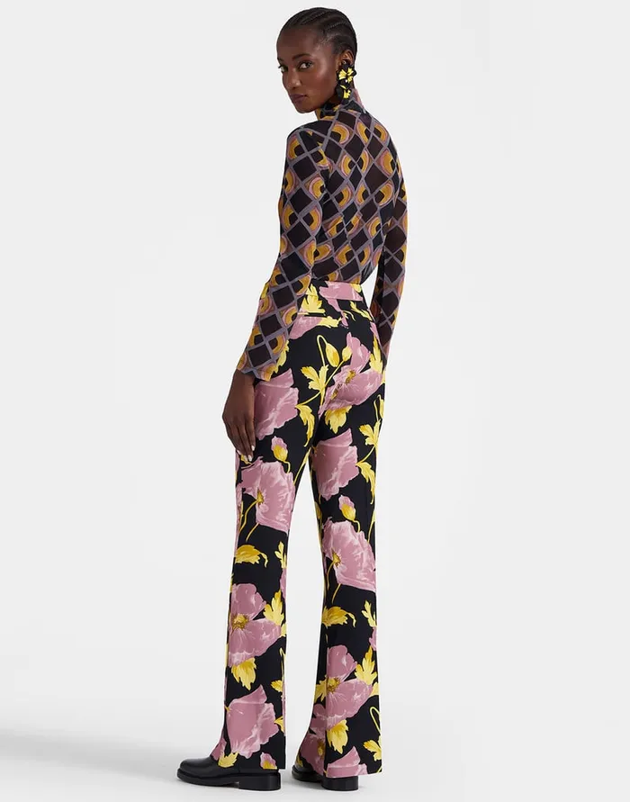 La Doublej Saturday Night Pants Sylph Black In Sable Satin Women Shorts and Pants