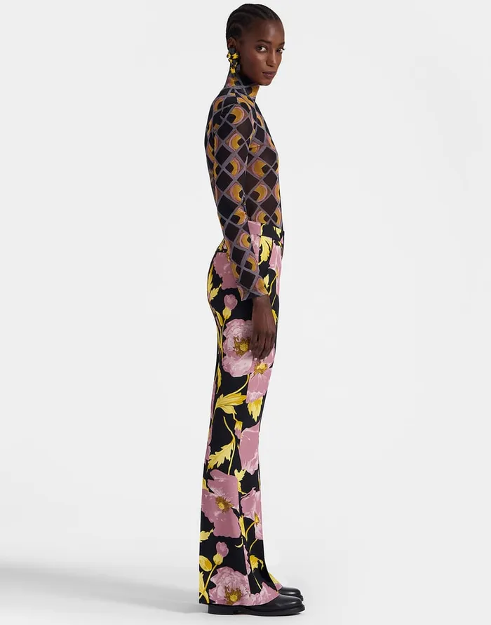 La Doublej Saturday Night Pants Sylph Black In Sable Satin Women Shorts and Pants