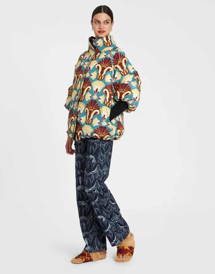 La Doublej St Moritz Jacket Sicomore Black In Jacquard Women Outerwear