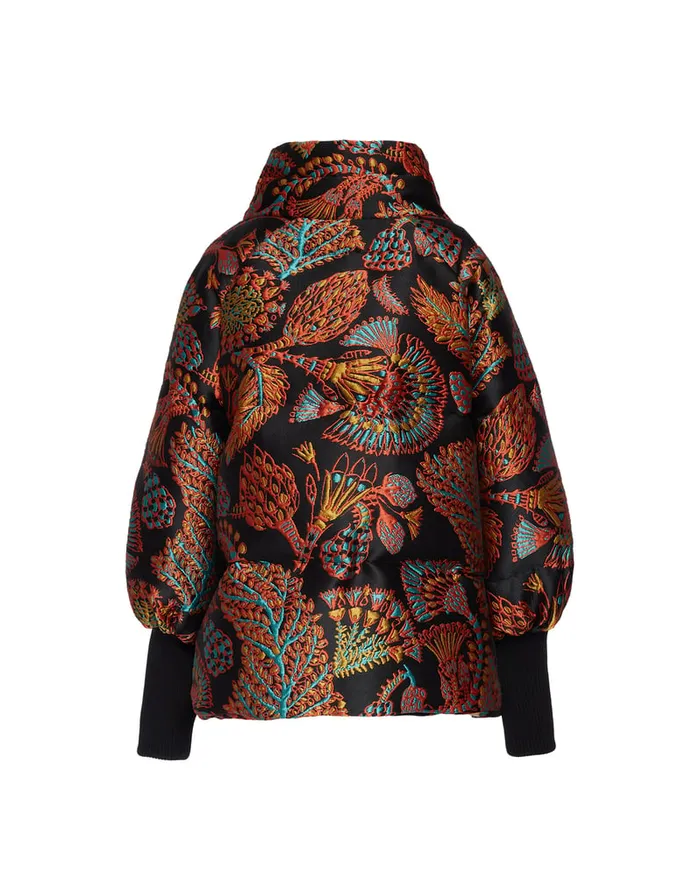 La Doublej St Moritz Jacket Sicomore Black In Jacquard Women Outerwear
