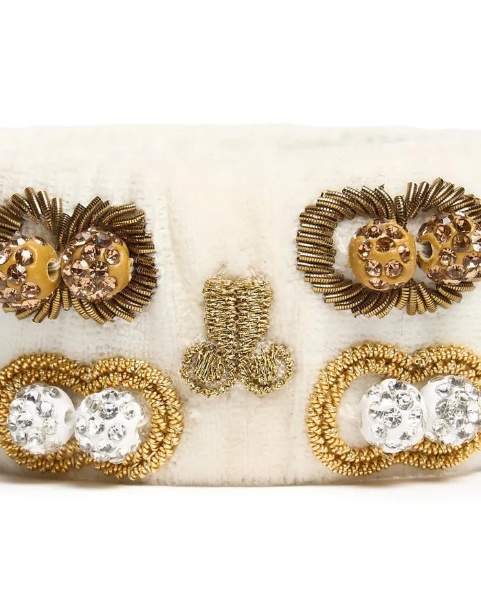 La Doublej Tesoro Double Bracelet Solid Ivory In Velvet Women Jewelry