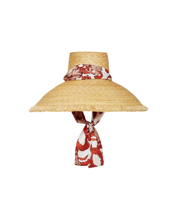La Doublej The Sun Hat Solid Light Beige In Raffia Women Hats