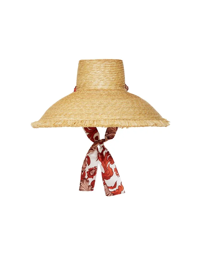 La Doublej The Sun Hat Solid Light Beige In Raffia Women Hats