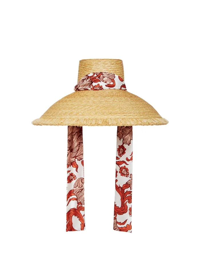La Doublej The Sun Hat Solid Light Beige In Raffia Women Hats