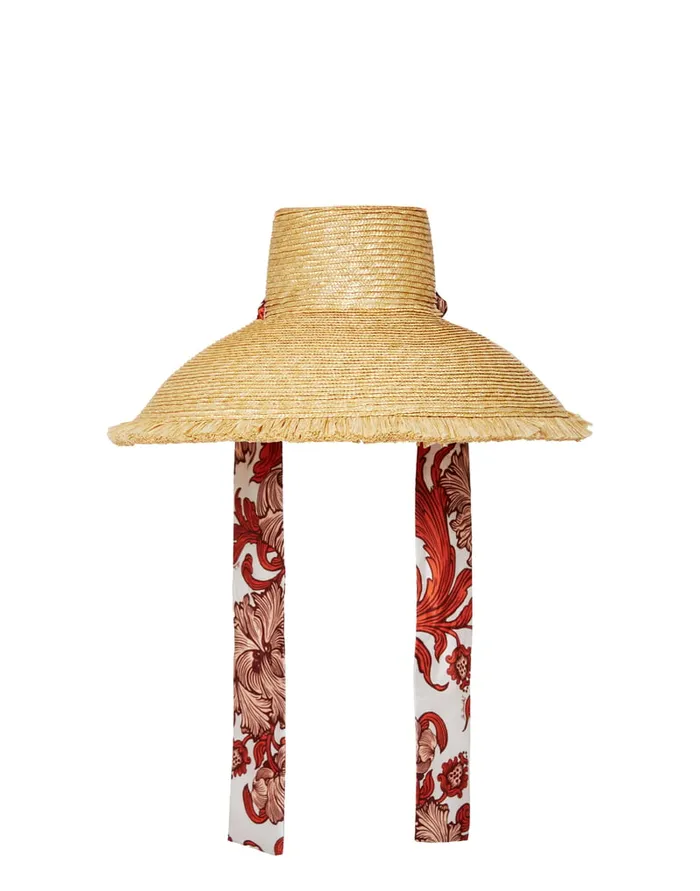 La Doublej The Sun Hat Solid Light Beige In Raffia Women Hats