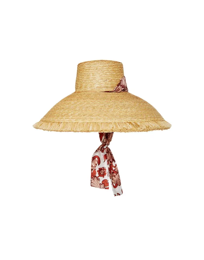 La Doublej The Sun Hat Solid Light Beige In Raffia Women Hats