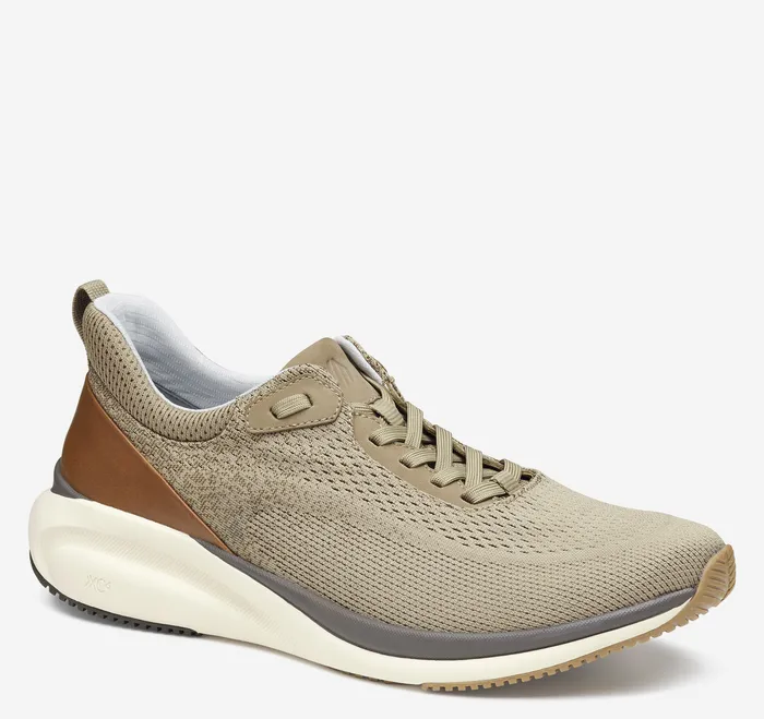 LaceUps Men XC4 TR4Sport Hybrid Taupe Waterproof Knit Johnston and Murphy