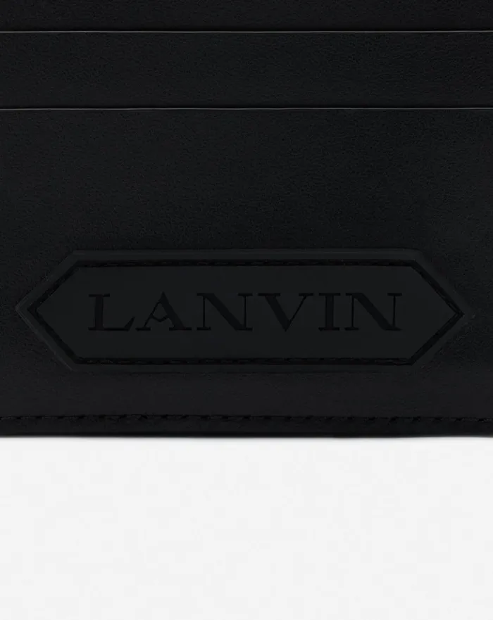 Lanvin Signature Leather Cardholder Black Men Lanvin Wallets and Small Leather Goods Lanvin Signature Leather Cardholder Black Men Lanvin Wallets and Small Leather Goods